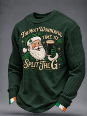 Men's Irish Christmas Waffle Sweatshirt