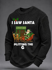 Men's Irish Christmas Waffle Sweatshirt