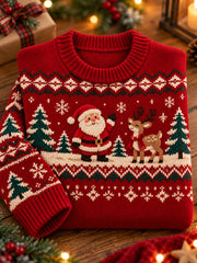 Women's Vintage Nordic & Retro Festive Holiday Pullover Christmas Sweater