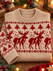Women's Vintage Nordic & Retro Festive Holiday Pullover Christmas Sweater
