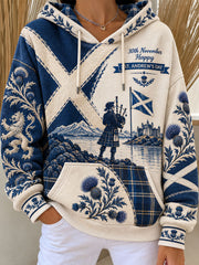 Women's St. Andrew's Day in Scotland Printed hoodie
