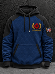 Men's Remembrance Day Oversized Drop-Shoulder Hoodie With Pockets