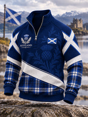 Men's St. Andrew's Day Print Zip-Up Hoodie