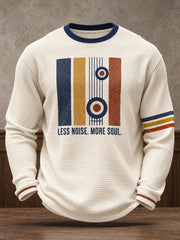 Men's UK Music Lover Mods Art Printed Waffle Tops