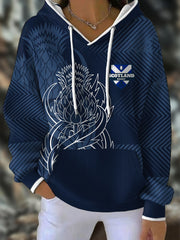 Women's Scotland Rugby Lover Printed Hoodie