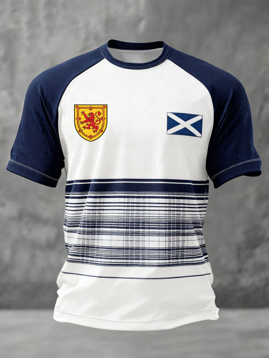 Men's Scotland Football Lover Printed T-shirt