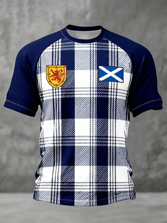 Men's Scotland Football Lover Printed T-shirt