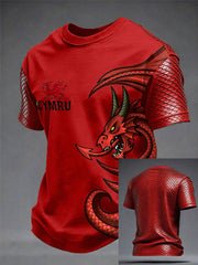 Men's Wales Welsh Lover Printed T-shirt