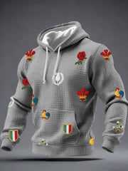 Men's 6 Nations Rugby Lover Printed Hoodie