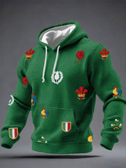 Men's 6 Nations Rugby Lover Printed Hoodie