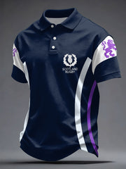 Men's Scotland Rugby Lover Printed Casual Tops