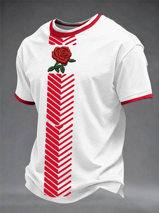 Men's England Rugby Lover Printed short sleeves t-shirt