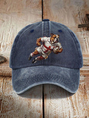 Unisex England Rugby British Bulldog Graphic Print Hat