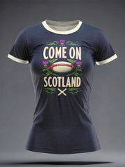 Women's Scotland Rugby Lover Printed T-shirt