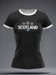Women's Scotland Rugby Lover Printed T-shirt