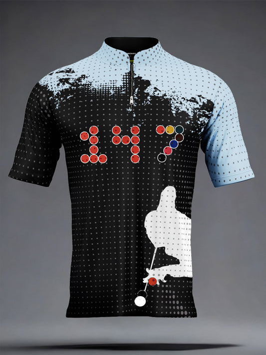 Men's Snooker Lover Printed Casual Tops