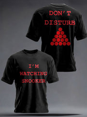 Men's Snooker Lover Printed T-Shirt