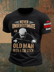 Men's Snooker Lover Printed T-Shirt