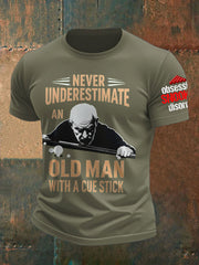 Men's Snooker Lover Printed T-Shirt