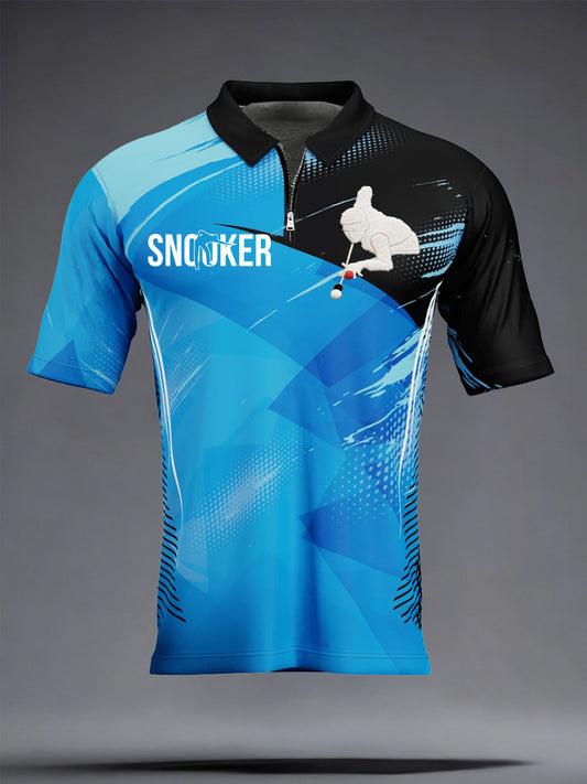 Men's Snooker Lover Printed Casual Tops