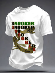 Men's Snooker Lover Printed T-shirt