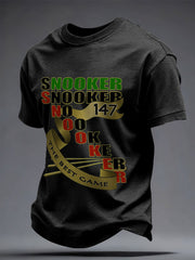Men's Snooker Lover Printed T-shirt