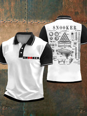 Men's Snooker Lover Printed Casual Tops