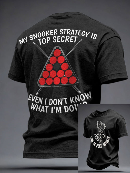 Men's Snooker Lover Printed T-shirt
