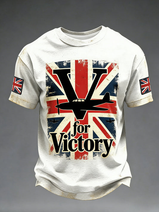 Men's V for Victory Printed T-shirt