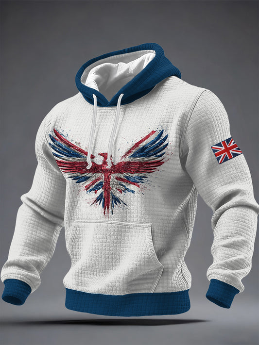 Men's British Style Printed Hoodie