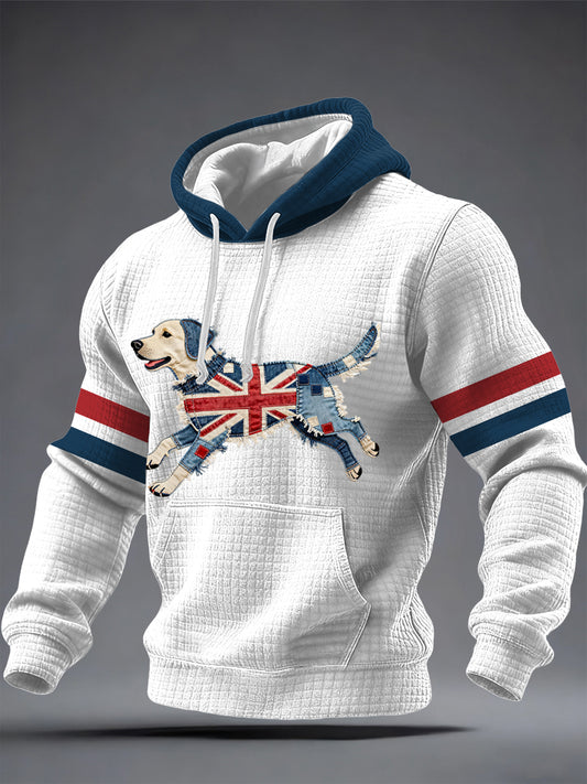 Men's British Style Printed Hoodie