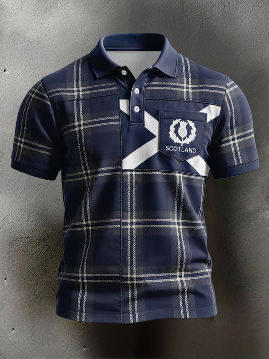 Men's Scotland Rugby  Lover Printed Casual Tops