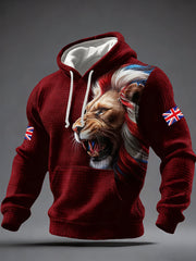 Men's British Style Printed Hoodie