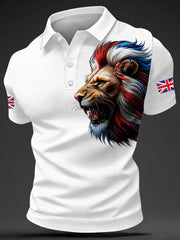 Men's British Style Print Casual Top