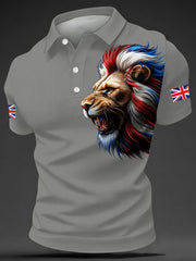 Men's British Style Print Casual Top