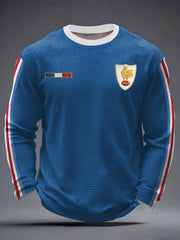Men's France Rugby Waffle Long Sleeve T-Shirt