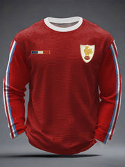 Men's France Rugby Waffle Long Sleeve T-Shirt