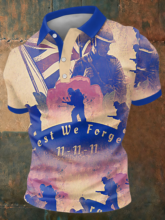 Men's british veteran polo shirt