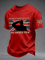 Men's Armed Forces Day imitation cotton short-sleeved T-shirt