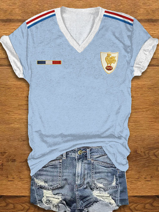 Women's France Rugby Short-sleeved T-shirt