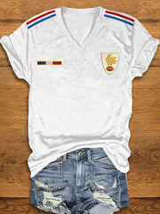 Women's France Rugby Short-sleeved T-shirt