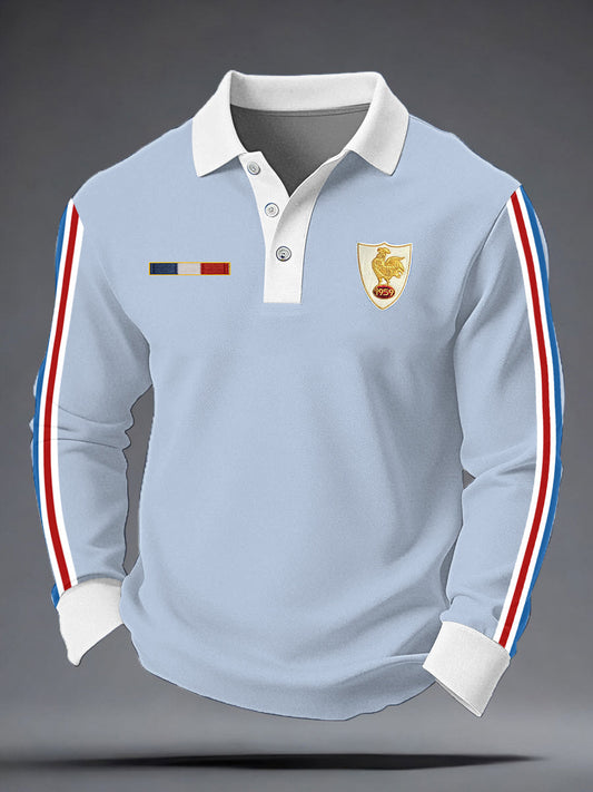 Men's France Rugby Long Sleeve Shirt