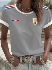 Women's France Rugby Sshort-sleeved T-shirt