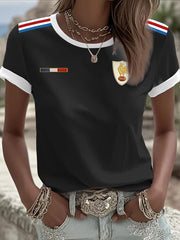 Women's France Rugby Sshort-sleeved T-shirt