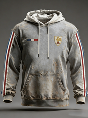 Men's France Rugby Oversized Drop-Shoulder Hoodie With Pockets