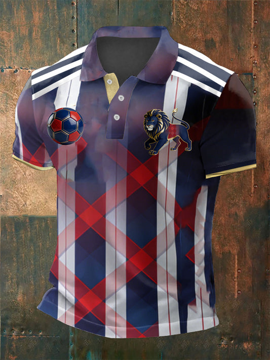 Men's UK Football Lover Scotland Printed polo shirt