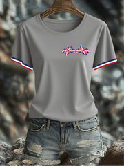 Women's UK Flag Printed T-shirt