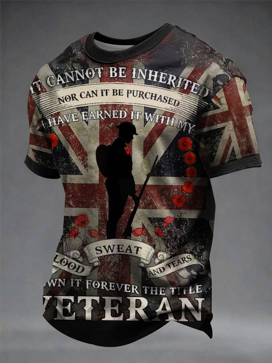 Men's british soldier short sleeves t-shirt