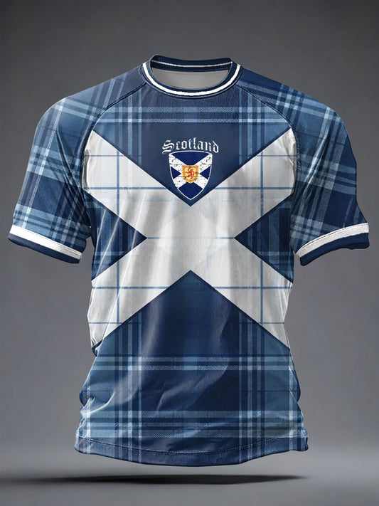 Men's UK Football Lover Scotland Printed short sleeve t-shirt