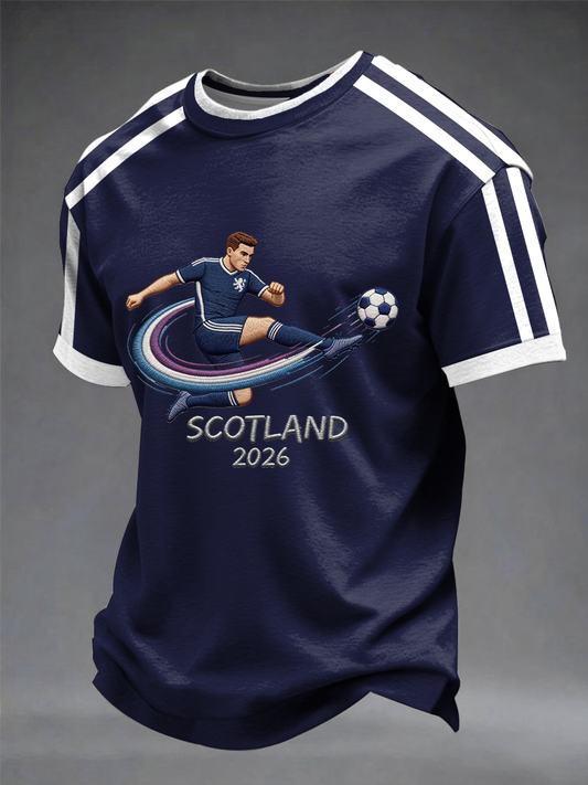 Men's UK Football Lover Scotland Printed short sleeves t-shirt